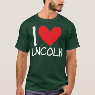 I Liebe Lincoln Name Personalisiert Men Typ BESTE  T-Shirt