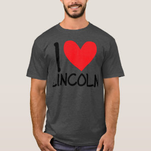 I Liebe Lincoln Name Personalisiert Men Typ BESTE  T-Shirt
