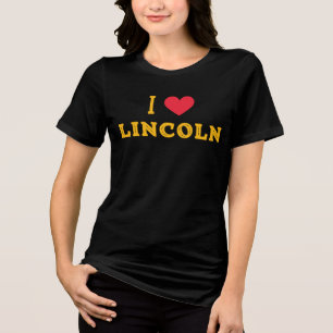 i Liebe Lincoln, Nebraska Tri-Blend Shirt