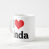 I Liebe Linda Kaffeetasse (Vorderseite Links)