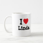 I Liebe Linda T - Shirt Kaffeetasse (Links)