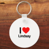 i Liebe lindsay Schlüsselanhänger (Vorderseite)