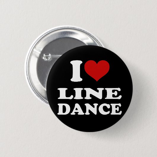 I Liebe Line Dance Button (Vorne & Hinten)