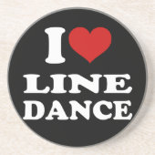 I Liebe Line Dance Getränkeuntersetzer (Vorne)