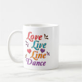I Liebe Line Dance Kaffeetasse (Links)