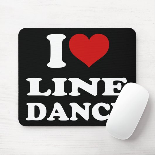 I Liebe Line Dance Mousepad (Mit Mouse)