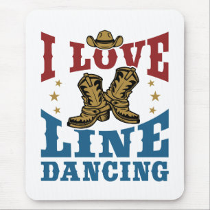 I Liebe Line Tanz Mousepad