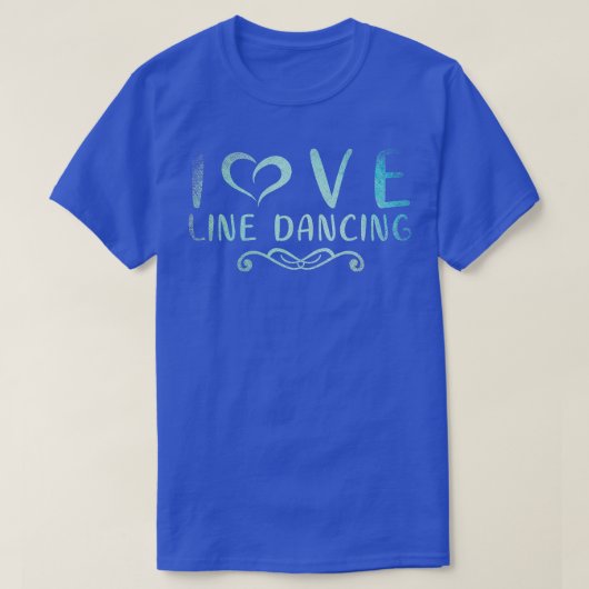 I Liebe Line Tanz T-Shirt (Design vorne)
