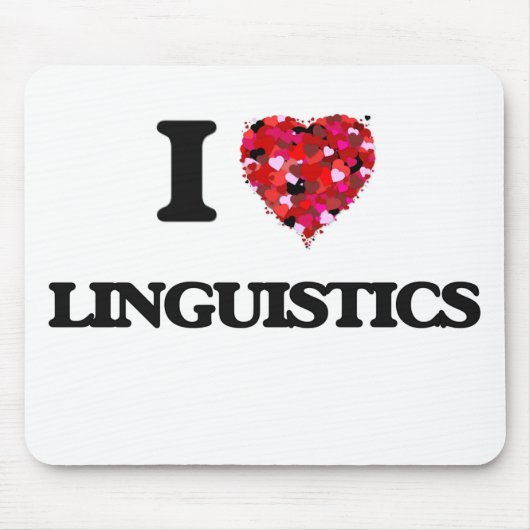 I Liebe-Linguistik Mousepad (Vorne)