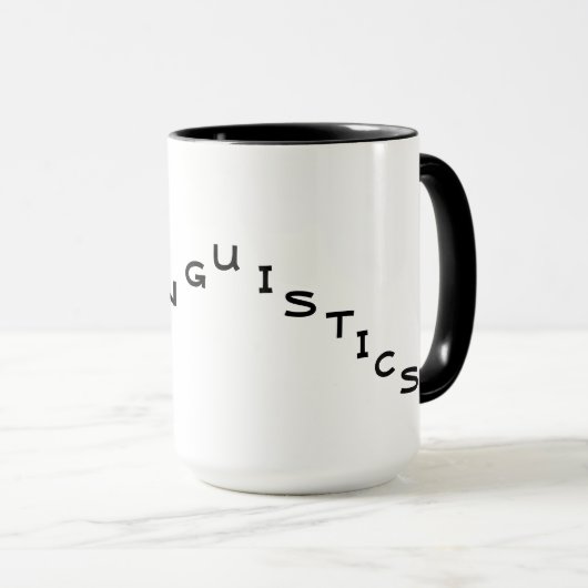 I Liebe Linguistik Tasse (VorderseiteRechts)