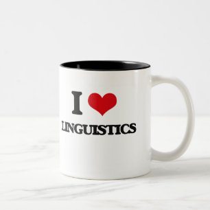 I Liebe-Linguistik Zweifarbige Tasse