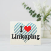I Liebe Linkoping, Schweden Postkarte (Stehend Vorderseite)