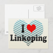 I Liebe Linkoping, Schweden Postkarte (Vorne/Hinten)
