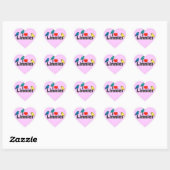 I Liebe Linnies Herz-Aufkleber (Blatt)