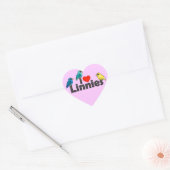 I Liebe Linnies Herz-Aufkleber (Umschlag)
