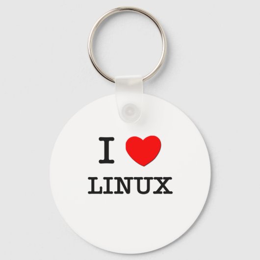 I LIEBE LINUX SCHLÜSSELANHÄNGER (Vorderseite)