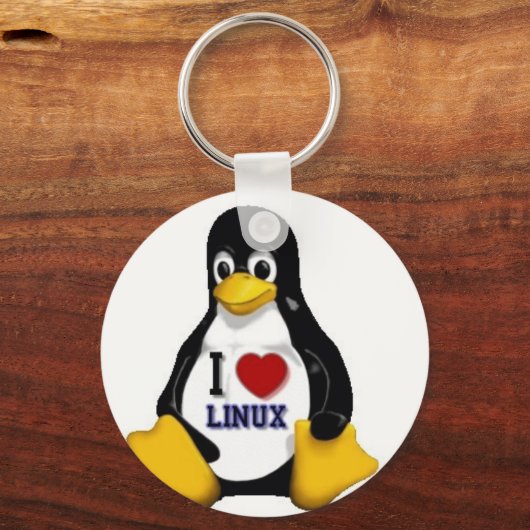 I Liebe Linux Schlüsselanhänger (Vorderseite)