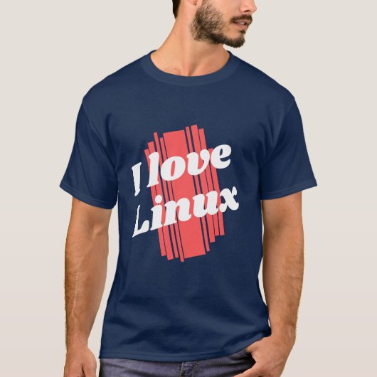 I Liebe Linux T - Shirt (Vorderseite)