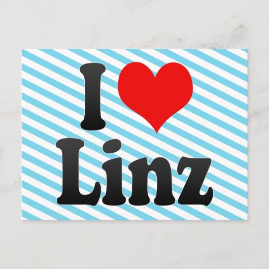 I Liebe Linz, Österreich Postkarte (Vorderseite)