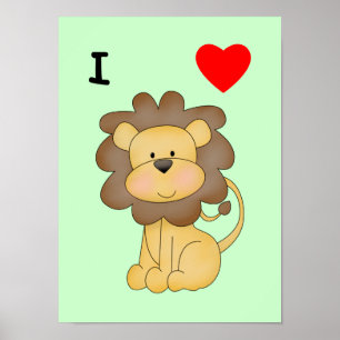 I Liebe Lions Poster