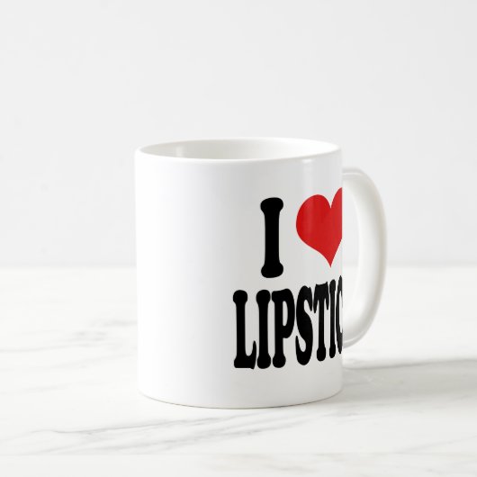 I Liebe-Lippenstift Kaffeetasse (VorderseiteRechts)
