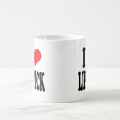 I Liebe-Lippenstift Kaffeetasse (Mittel)
