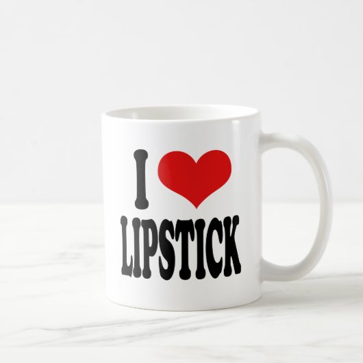 I Liebe-Lippenstift Kaffeetasse (Rechts)