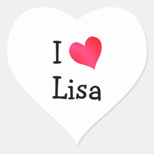 I Liebe Lisa Heart Sticker