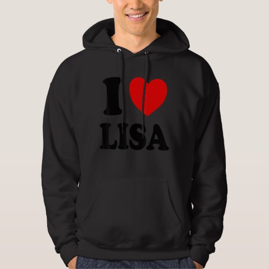 I Liebe Lisa Hoodie (Vorderseite)