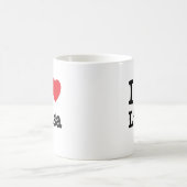 I Liebe Lisa T - Shirt Kaffeetasse (Mittel)