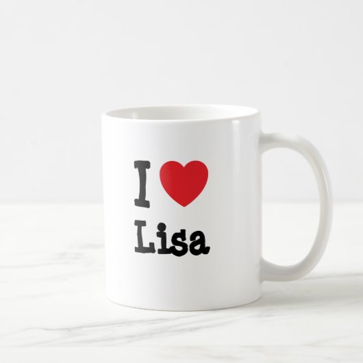 I Liebe Lisa T - Shirt Kaffeetasse (Rechts)