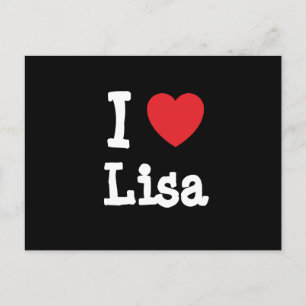 I Liebe Lisa T - Shirt Postkarte