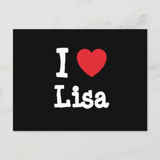I Liebe Lisa T - Shirt Postkarte (Vorderseite)