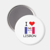 I Liebe LISBON Iowa Magnet (Vorderseite/Rückseite)
