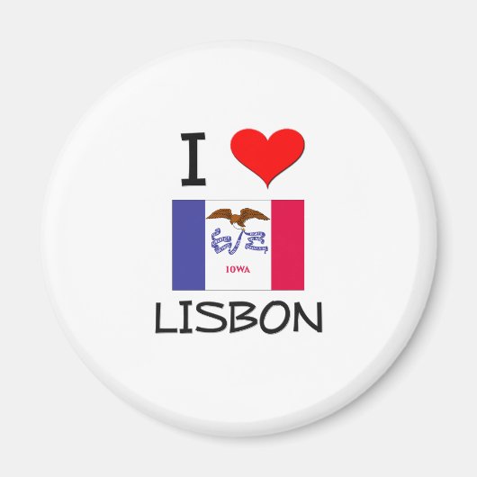 I Liebe LISBON Iowa Magnet (Vorne)