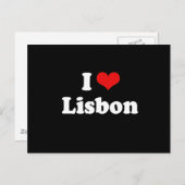 I LIEBE LISBON POSTKARTE (Vorne/Hinten)