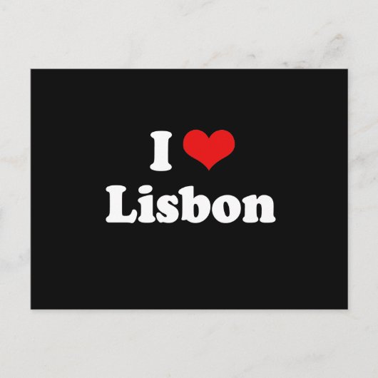 I LIEBE LISBON POSTKARTE (Vorderseite)