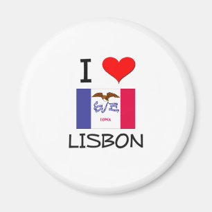 I Liebe LISSABON Iowa Magnet