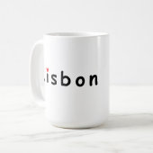 I Liebe Lissabon Kaffeetasse (Vorderseite Links)