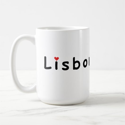 I Liebe Lissabon Kaffeetasse (Links)