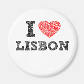 I Liebe Lissabon Magnet (Vorne)