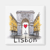 I Liebe Lissabon Magnet (Vorne)