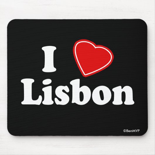 I Liebe Lissabon Mousepad (Vorne)