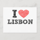 I Liebe Lissabon Postkarte (Vorderseite)
