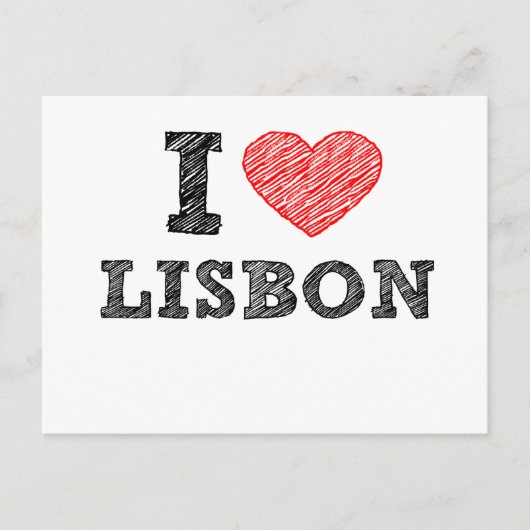 I Liebe Lissabon Postkarte (Vorderseite)
