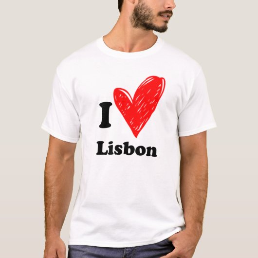 I Liebe Lissabon T - Shirt (Vorderseite)
