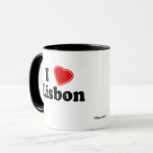 I Liebe Lissabon Tasse (Vorderseite Links)