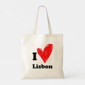 I Liebe Lissabon Tragetasche (Rückseite)
