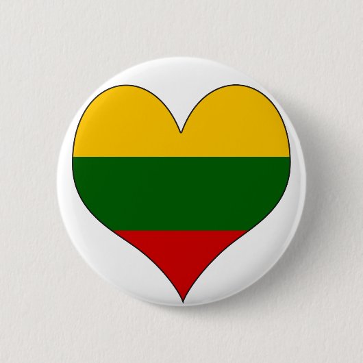 I Liebe Litauen Button (Vorderseite)