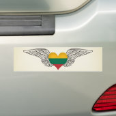 I Liebe Litauen - Flügel Autoaufkleber (Auf Auto)